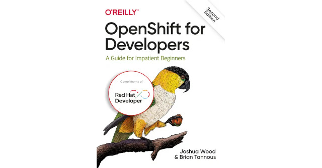 Borító az "OpenShift for Developers, Second Edition" könyvhöz.